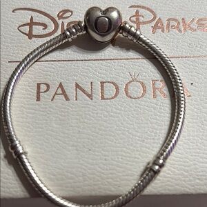 Pandora Silver Heart Charm Bracelet